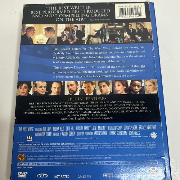 DVD | The First Season | The West Wing | Rare Oldie | 22 Episodes - Picture 2 of 7